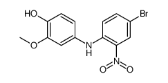 4-((4-Bromo-2-nitrophenyl)amino)-2-methoxyphenol结构式