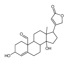 3β,14-Dihydroxy-19-oxocarda-4,20(22)-dienolide结构式