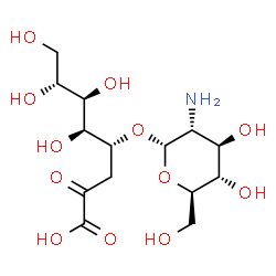 4-O-(2-amino-2-deoxy-alpha-glucopyranosyl)-3-deoxy-manno-2-octulosonic acid结构式