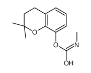 (2,2-dimethyl-3,4-dihydrochromen-8-yl) N-methylcarbamate结构式