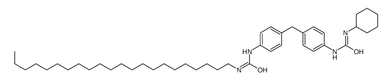 1-cyclohexyl-3-[4-[[4-(docosylcarbamoylamino)phenyl]methyl]phenyl]urea Structure