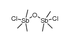 μ-oxobis(chlorotrimethylantimony(V))结构式