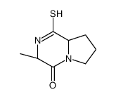 (3S-反式)-(9CI)-六氢-3-甲基-1-硫氧代吡咯并[1,2-a]吡嗪-4(1H)-酮结构式