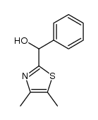 2-(1-hydroxy-1-phenylmethyl)-4,5-dimethylthiazole结构式