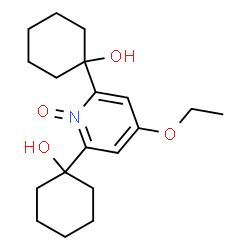 4-Ethoxy-2,6-bis(1-hydroxycyclohexyl)pyridine 1-oxide structure