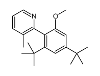 2-(2,4-ditert-butyl-6-methoxyphenyl)-3-methylpyridine Structure