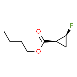 Cyclopropanecarboxylic acid, 2-fluoro-, butyl ester, (1S,2S)- (9CI) Structure