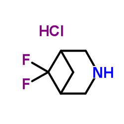 6,6-Difluoro-3-azabicyclo[3.1.1]heptane hydrochloride (1:1) structure