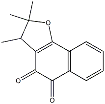 2,3-dihydro-2,2,3-trimethylnaphtho[1,2-b]furan-4,5-dione结构式