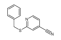 2-benzylsulfanylpyridine-4-carbonitrile Structure