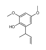 2-but-3-en-2-yl-4,6-dimethoxyphenol结构式