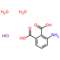 3-Aminophthalic acid hydrochloride dihydrate Structure