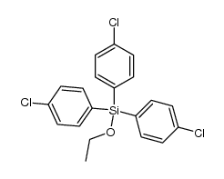 (ph-4-Cl)3Si(Oet)结构式