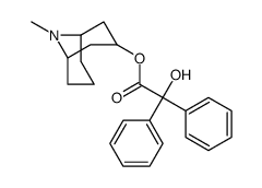 Benzilic acid (1β,5β)-9-methyl-9-azabicyclo[3.3.1]nonan-3β-yl ester Structure