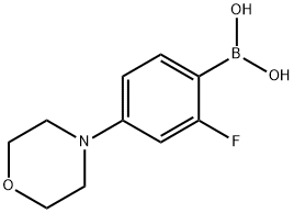 (2-fluoro-4-morpholinophenyl)boronic acid Structure