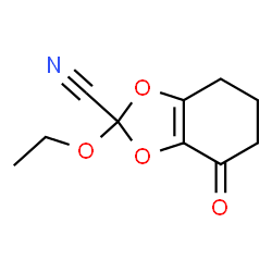 1,3-Benzodioxole-2-carbonitrile,2-ethoxy-4,5,6,7-tetrahydro-4-oxo-(9CI) structure