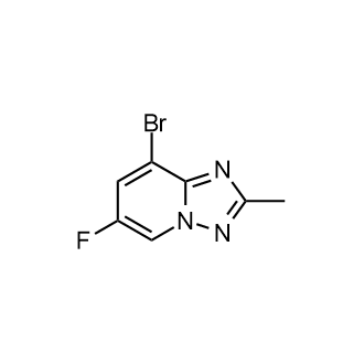 8-Bromo-6-fluoro-2-methyl[1,2,4]triazolo[1,5-a]pyridine structure