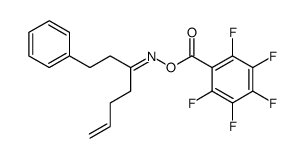 1-phenyl-6-hepten-3-one O-pentafluorobenzoyloxime结构式