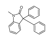 1-methyl-3,3-diphenylindol-2-one Structure