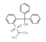 Benzenesulfonamide,2-(hydroxydiphenylmethyl)-N,N-dimethyl- structure