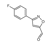 3-(4-FLUORO-PHENYL)-ISOXAZOLE-5-CARBALDEHYDE结构式