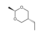 trans-2-Methyl-5-aethyl-1,3-dioxan Structure