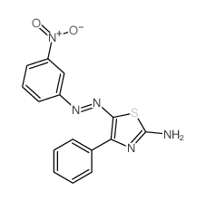 2-Thiazolamine,5-[2-(3-nitrophenyl)diazenyl]-4-phenyl-结构式