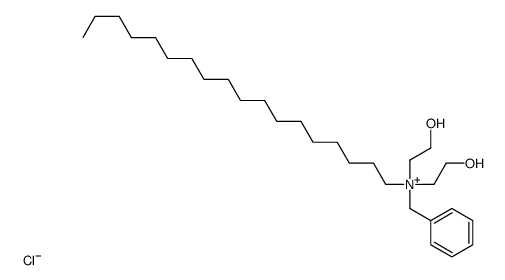 benzylbis(2-hydroxyethyl)octadecylammonium chloride结构式