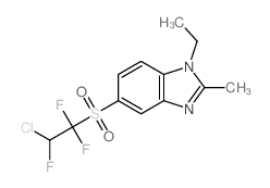 1H-Benzimidazole,5-[(2-chloro-1,1,2-trifluoroethyl)sulfonyl]-1-ethyl-2-methyl- Structure