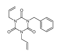 S-Triazine-2,4,6(1H,3H,5H)-trione, 1-benzyl-3,5-diallyl-,结构式