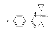 N-[Bis(1-aziridinyl)phosphinyl]-p-bromobenzamide结构式