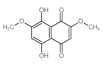 1,4-Naphthalenedione,5,8-dihydroxy-2,7-dimethoxy- structure