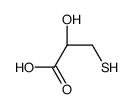 (2S)-2-hydroxy-3-sulfanylpropanoic acid Structure