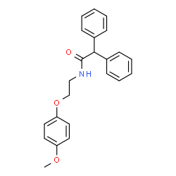 N-[2-(4-Methoxyphenoxy)ethyl]-2,2-diphenylacetamide structure