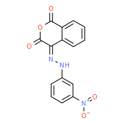 1H-ISOCHROMENE-1,3,4-TRIONE 4-[N-(3-NITROPHENYL)HYDRAZONE] Structure