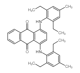 1,4-bis[(2,6-diethyl-4-methylphenyl)amino]anthraquinone Structure