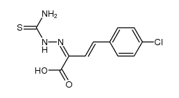 (2Z)-2-(2-carbamothioylhydrazono)-4-(4-chlorophenyl)but-3-enoic acid Structure