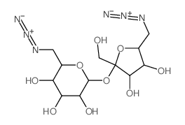 a-D-Glucopyranoside,6-azido-6-deoxy-b-D-fructofuranosyl6-azido-6-deoxy- Structure