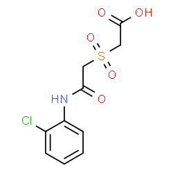 2-([2-(2-CHLOROANILINO)-2-OXOETHYL]SULFONYL)ACETIC ACID Structure