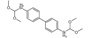 dimethoxymethyl-[4-[4-(dimethoxymethylsilyl)phenyl]phenyl]silane结构式