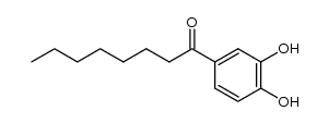 1-(3,4-dihydroxy-phenyl)-octan-1-one Structure