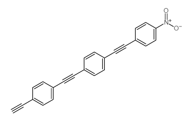 1-ETHYNYL-4-((4-((4-NITROPHENYL)ETHYNYL)PHENYL)ETHYNYL)BENZENE structure