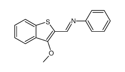 1-(3-methoxy-1-benzothiophen-2-yl)-N-phenylmethanimine结构式