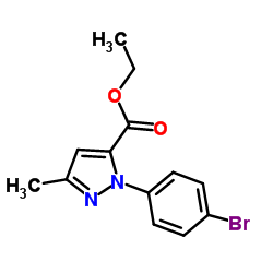 Ethyl 1-(4-bromophenyl)-3-methyl-1H-pyrazole-5-carboxylate Structure