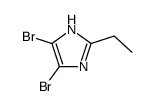 4,5-dibromo-2-ethyl-1H-imidazole结构式