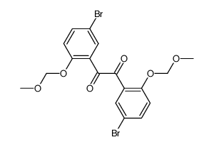 5,5'-dibromo-2,2'-bis-methoxymethoxy-benzil Structure