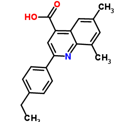 2-(4-Ethylphenyl)-6,8-dimethyl-4-quinolinecarboxylic acid picture