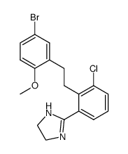 2-{2-[2-(5-bromo-2-methoxyphenyl)-ethyl]-3-chlorophenyl}-4,5-dihydro-1H-imidazole结构式