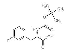 Boc-d-phe(3-i)-oh Structure