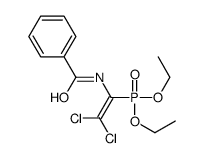 (1-benzoylamino-2,2-dichloro-vinyl)-phosphonic acid diethyl ester结构式